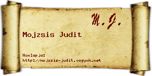 Mojzsis Judit névjegykártya